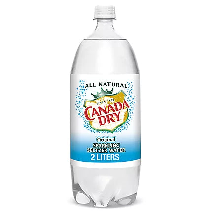 2 L Canada Dry seltzer water 1 x 8