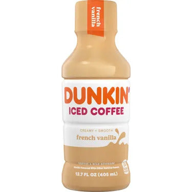 Dunkin Donut French Vanilla 13.7 oz x 12