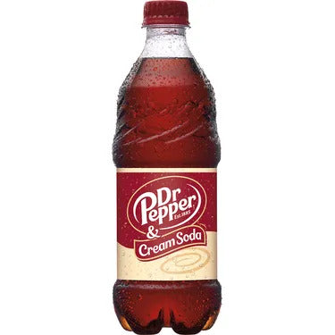 Dr. Pepper cream soda 20 oz x 24
