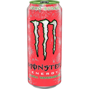 Monster Energy Ultra Watermelon Zero Sugar, 16 oz Cans, 24 Pack