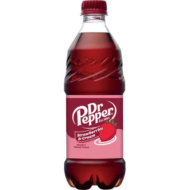 Dr pepper strawberries and cream 20 oz x 24