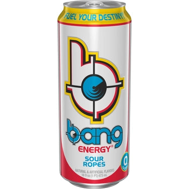 Bang Energy Sour Ropes, 16 oz cans, 12 Pack