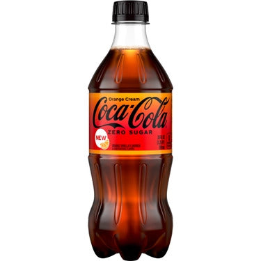 Coca Cola orange cream zero sugar 20 oz x 24