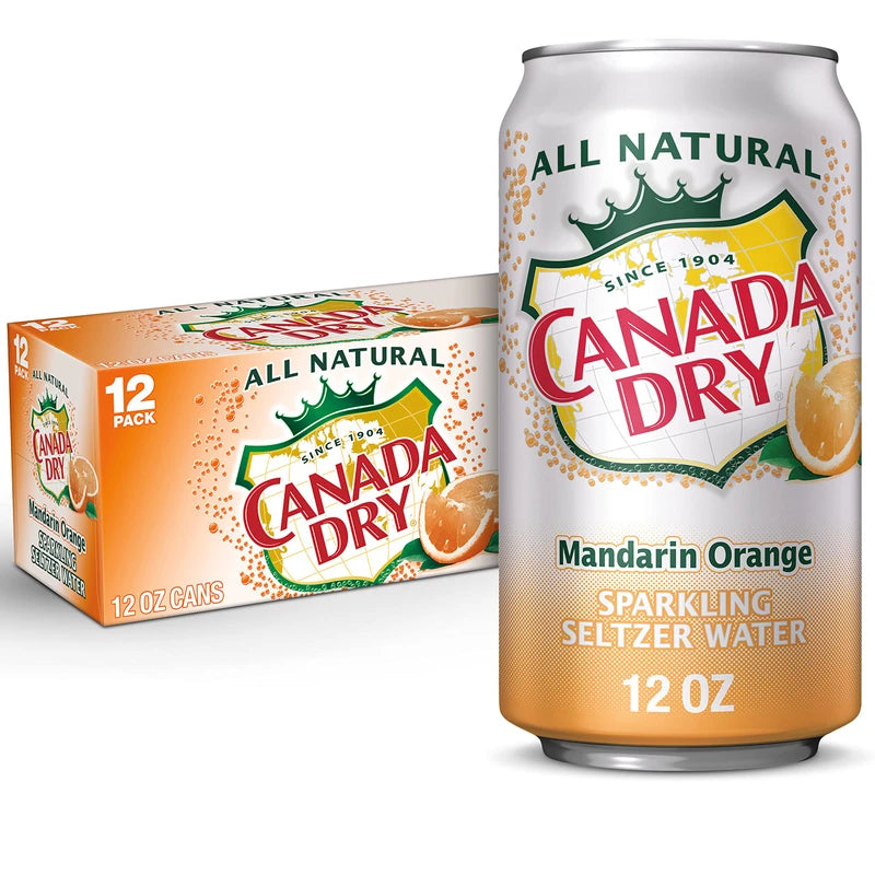 Canada Dry Mandarin Orange Seltzer 1 x 12