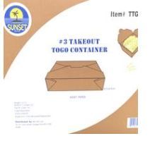 Containers kraft #3 200ct