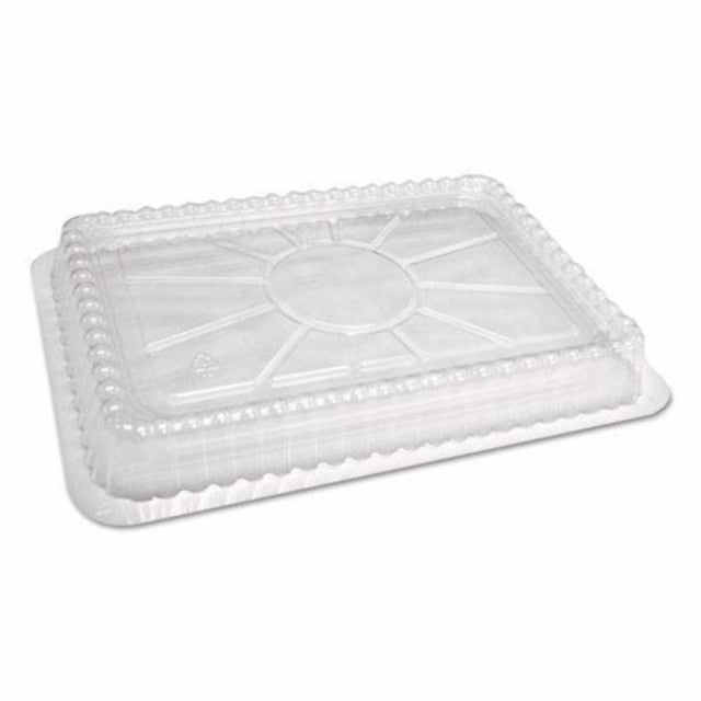 Oblong Clear Plastic Dome Lid for 1.5 lb. Deep Foil - 500/Case