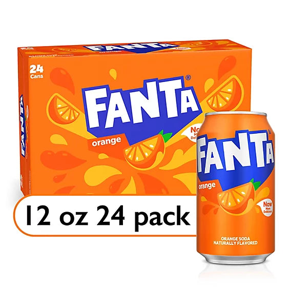Fanta Orange (12 oz x 24 Cans)