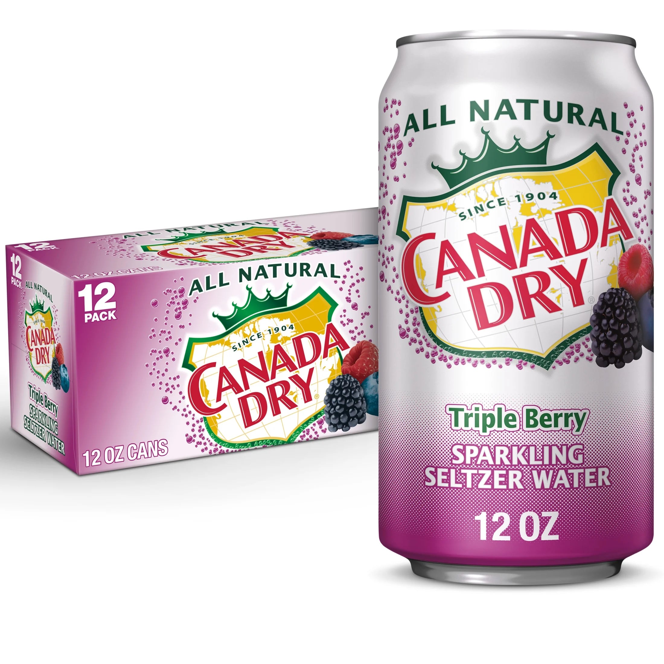 Canada Dry Triple Berry Seltzer 1 x 12