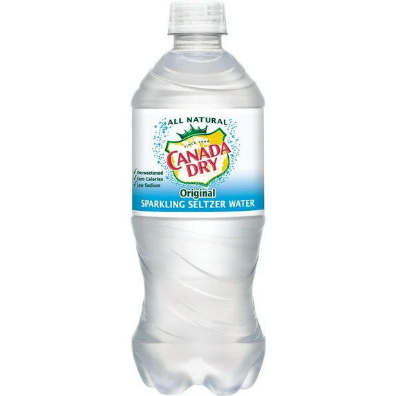 20 oz Canada Dry Seltzer Water 1 x 24