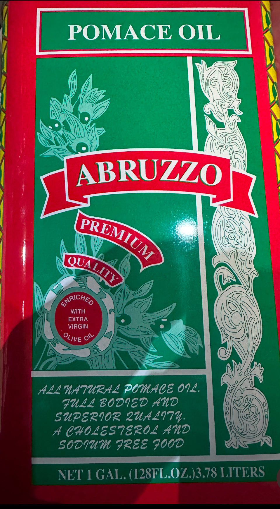Abruzzo Pomace Oil (4 x 1 Gallon)