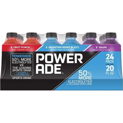 20 oz Powerade Mountain Berry Blast 1 x 24