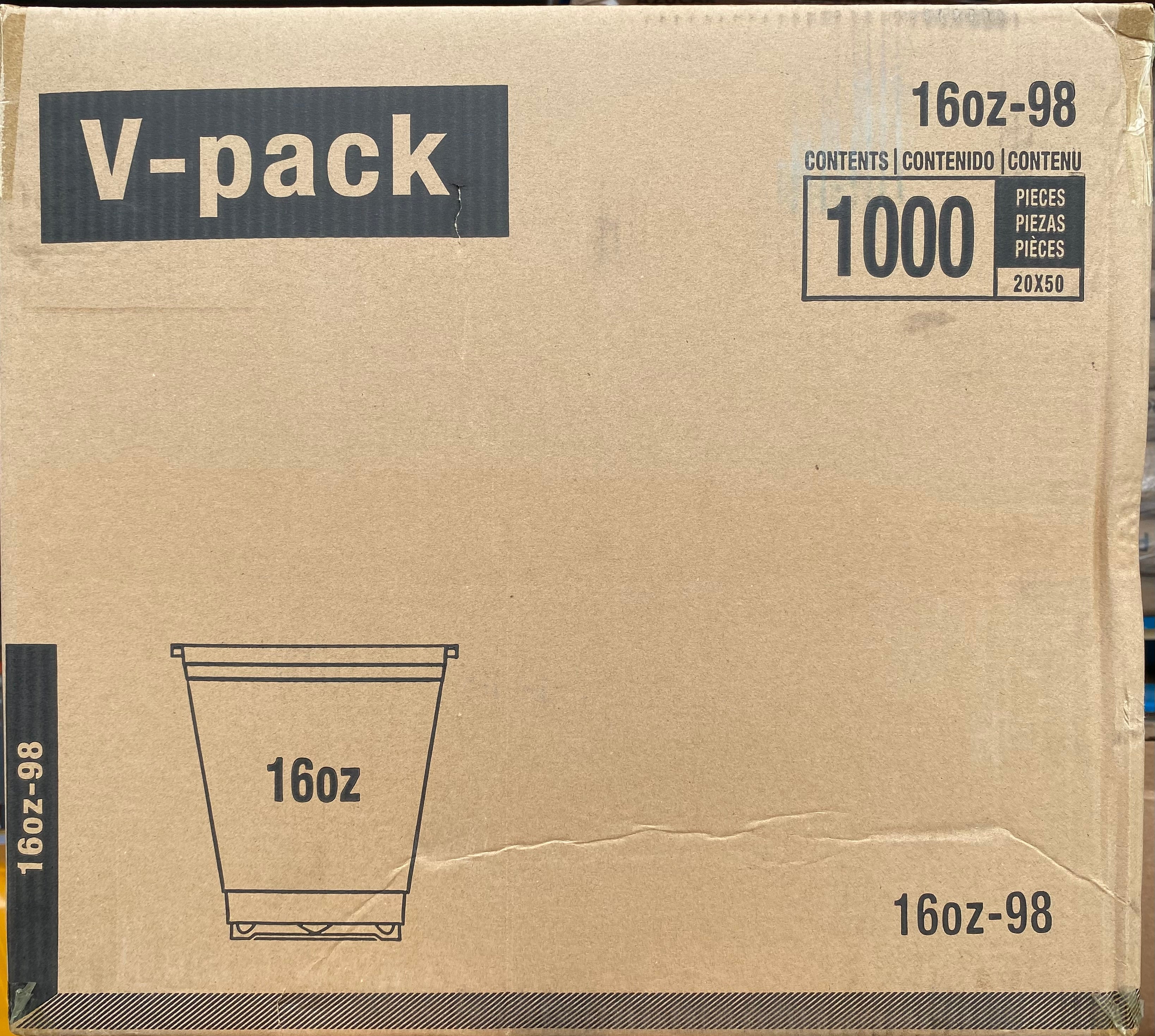Clear Pet Cold Drink Cups 16 oz 1000 Pieces