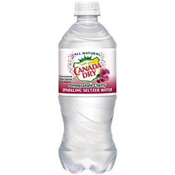 20 oz Canada Dry Seltzer Water Pomegranate Cherry 1 x 24