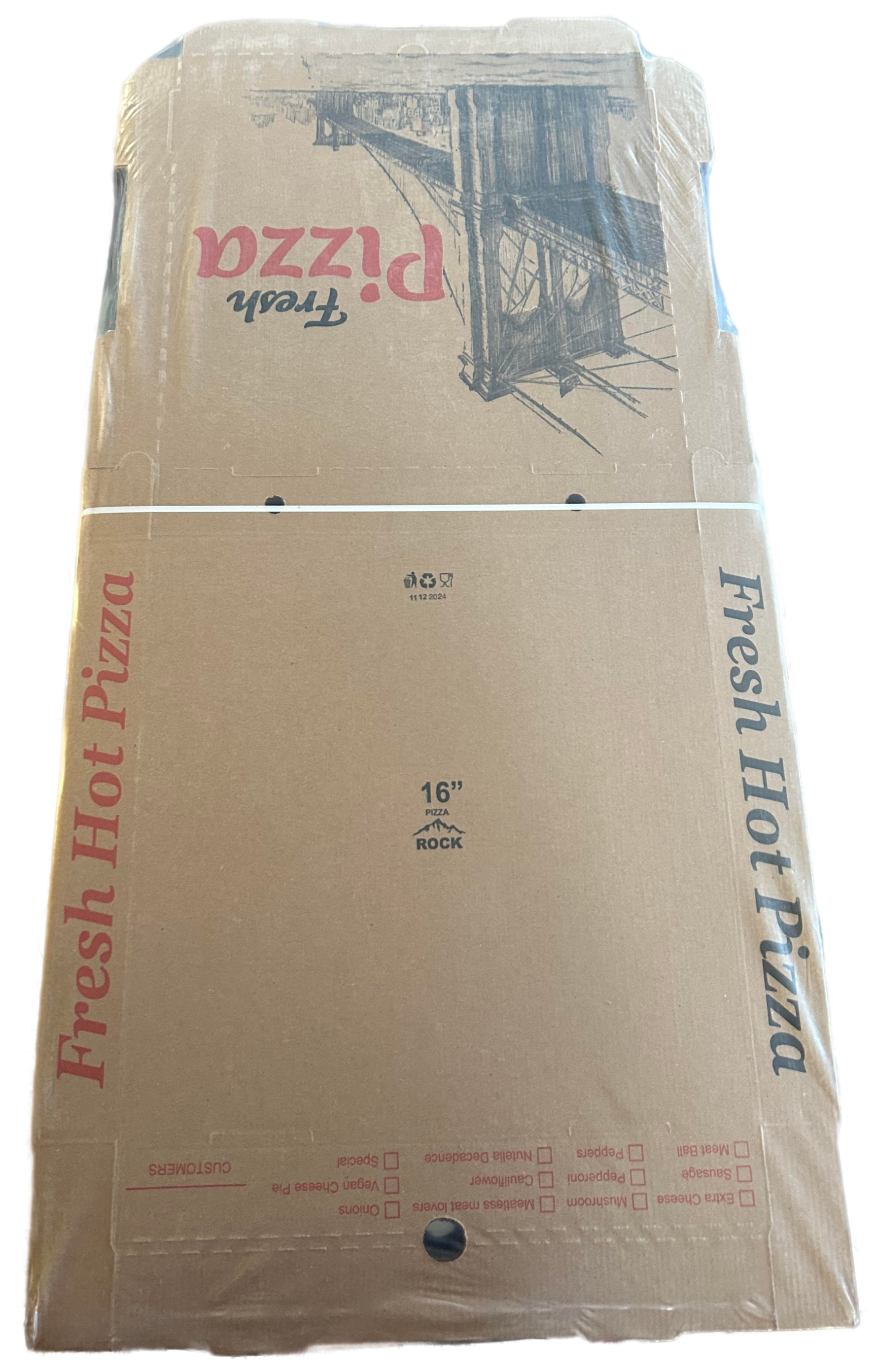 16-Inch Pizza Boxes – Pack of 50