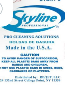 Garbage bag 10 gallon black