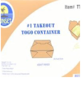 Containers Kraft #1 - 450 Count Pack