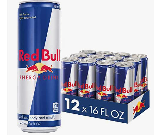 Red bull 16 oz x 12