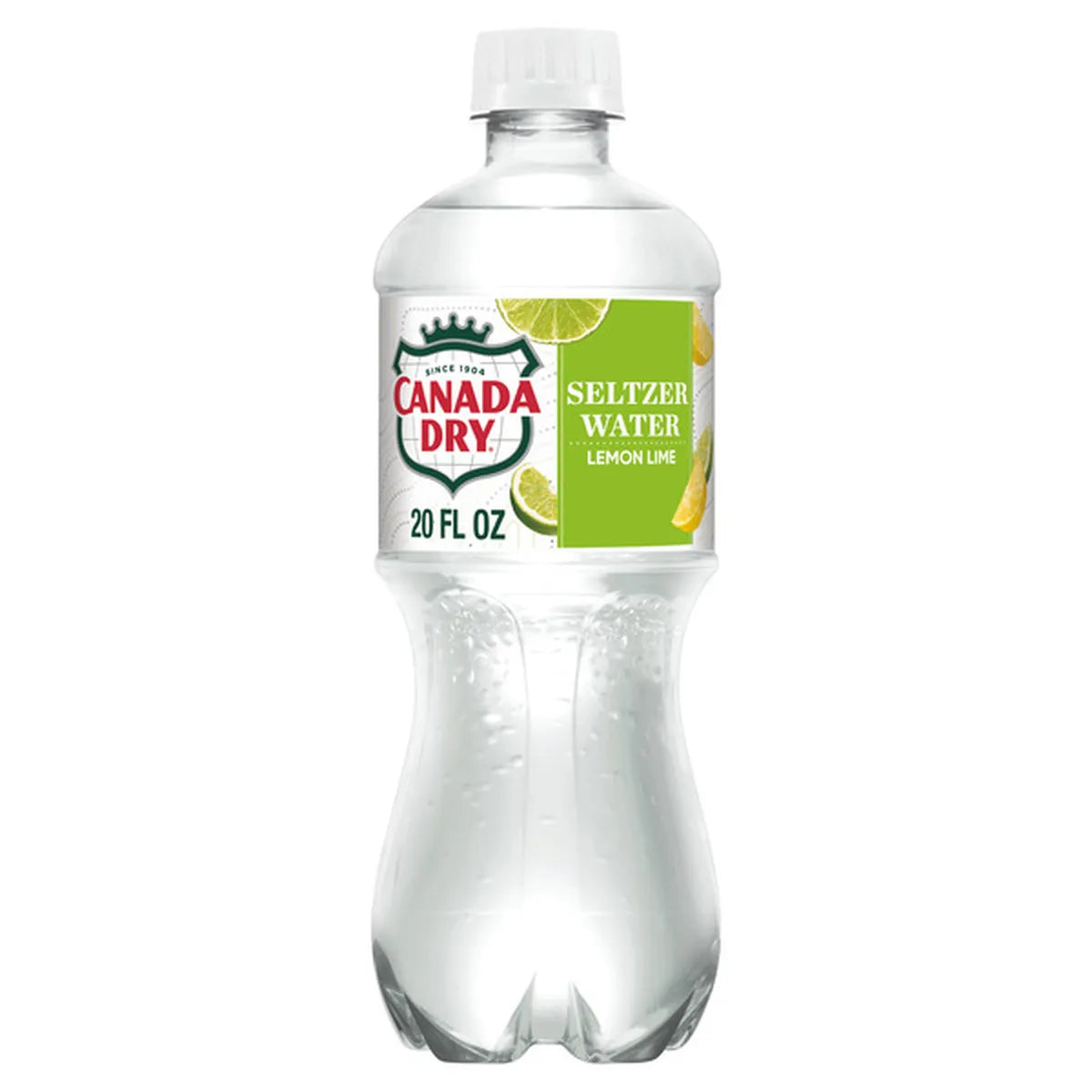20 oz Canada Dry Seltzer Water Lemon Lime 1 x 24