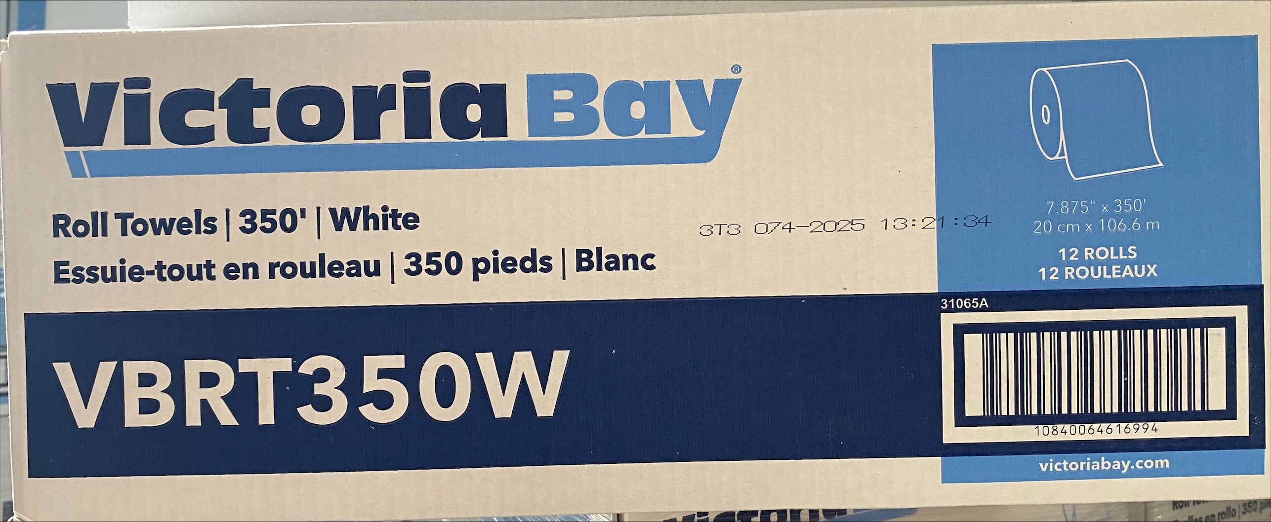 Imperial Roll Towel White 350' 1 x 12 roll