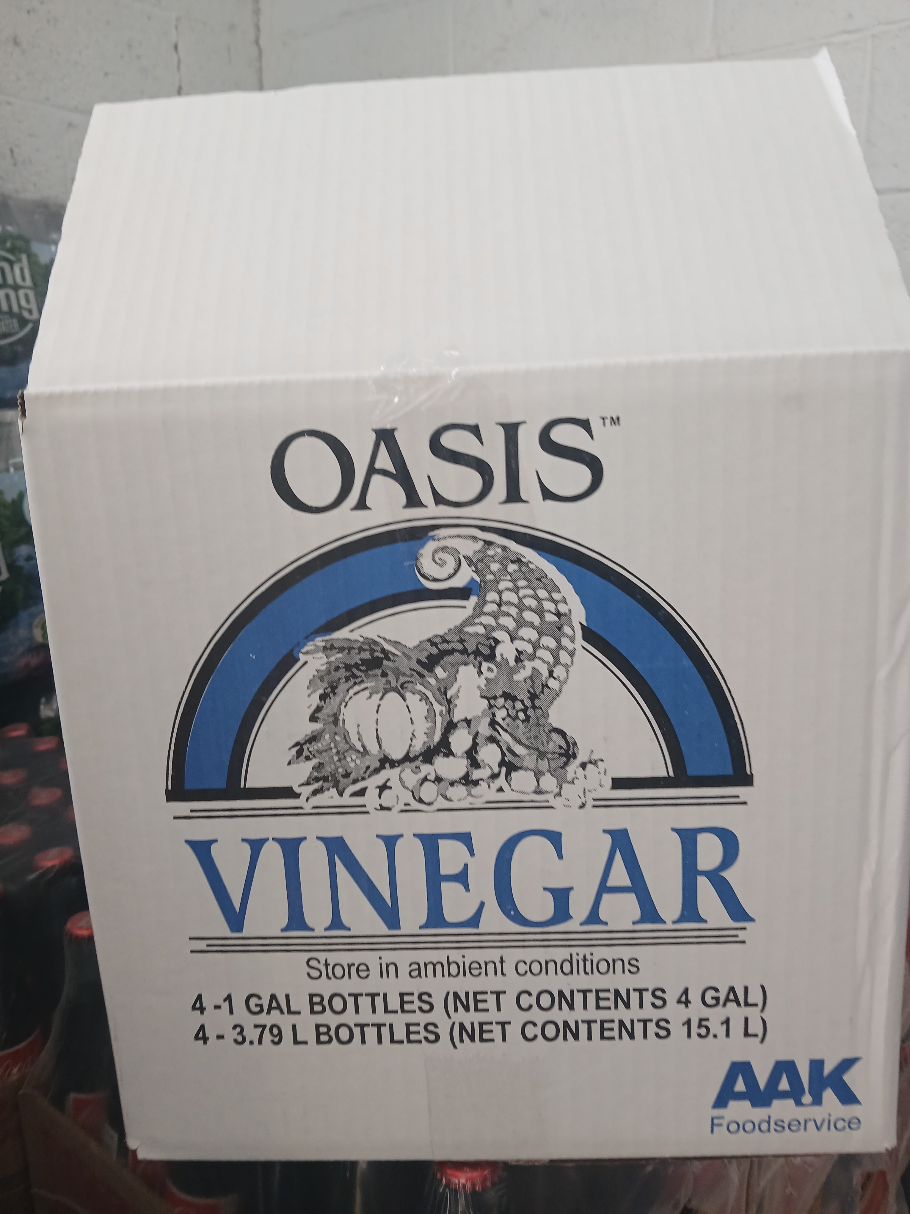 White Vinegar 4 x 1 Gallon Oasis