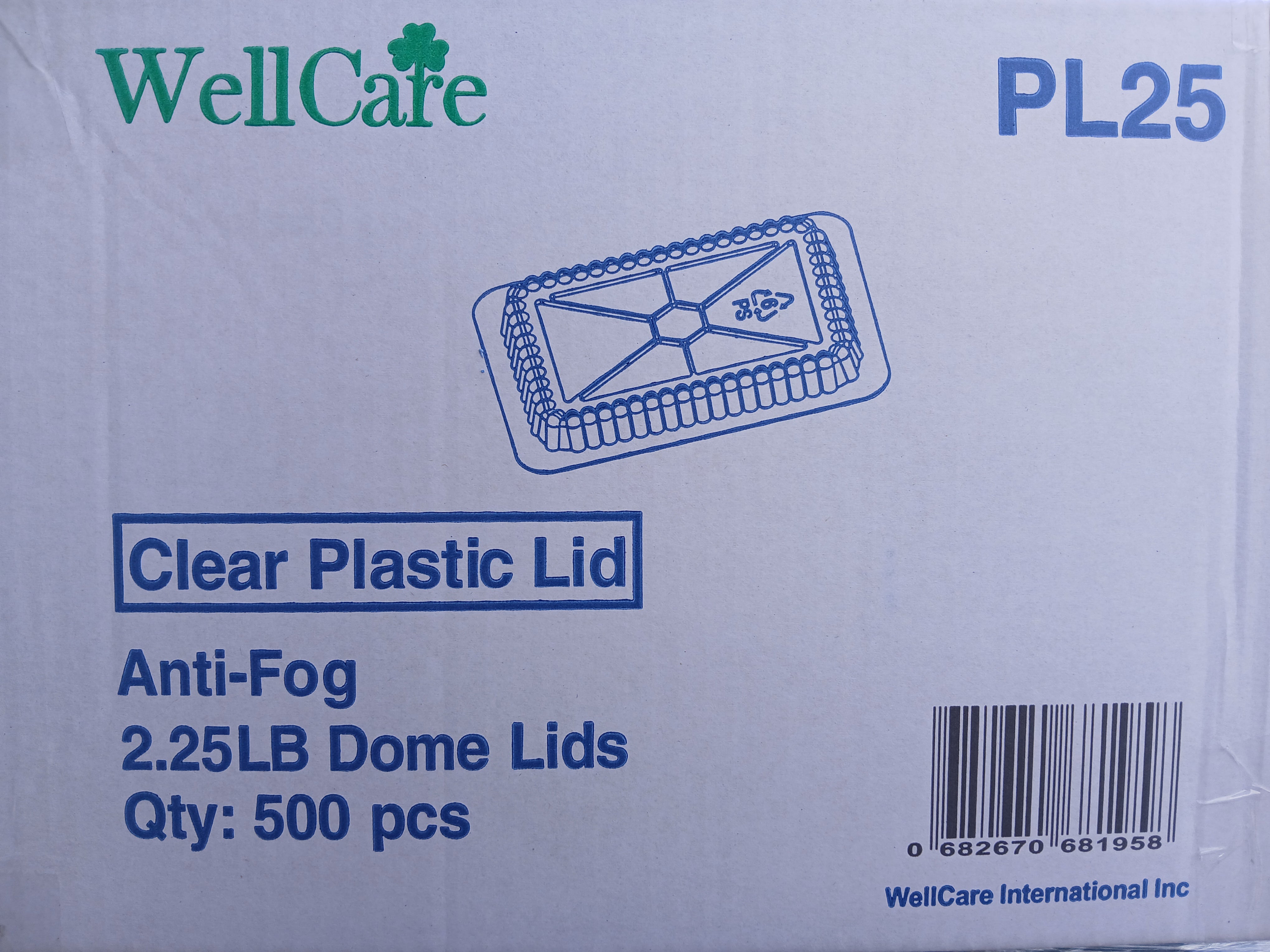Dome Lid for 1.5 & 2.25 lb Aluminum Oblong Pan (500 count)