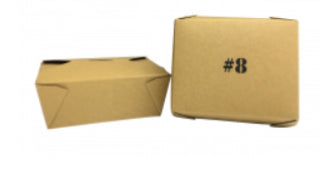 Containers kraft # 8 paper