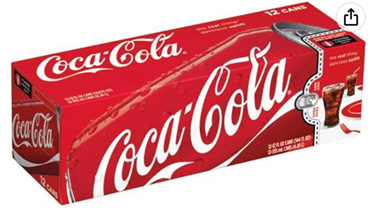 Cans coca 1 x 12