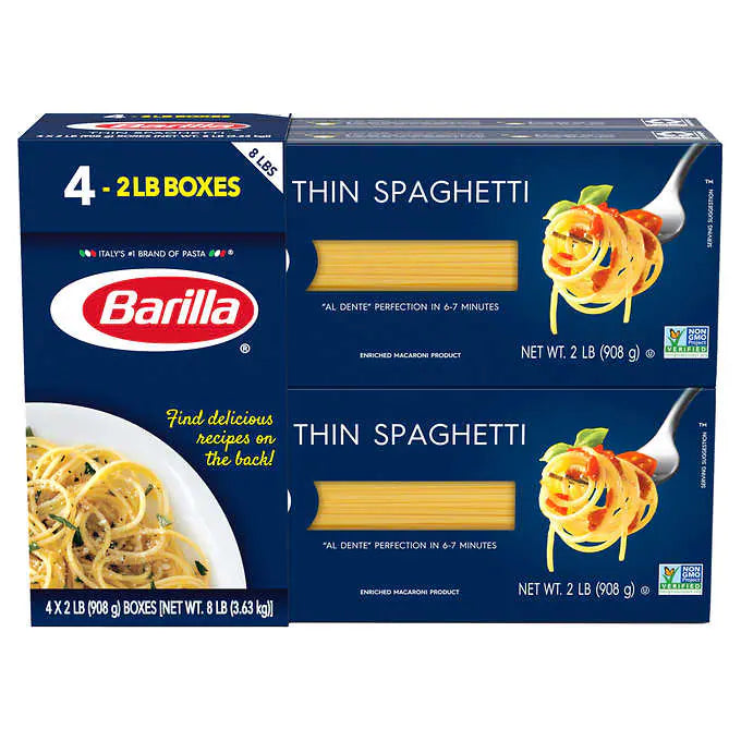 Barilla - spaghetti 8 LB