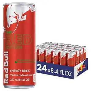 Red Bull Red Edition Watermelon 8.4 Fl Oz, 24 Cans