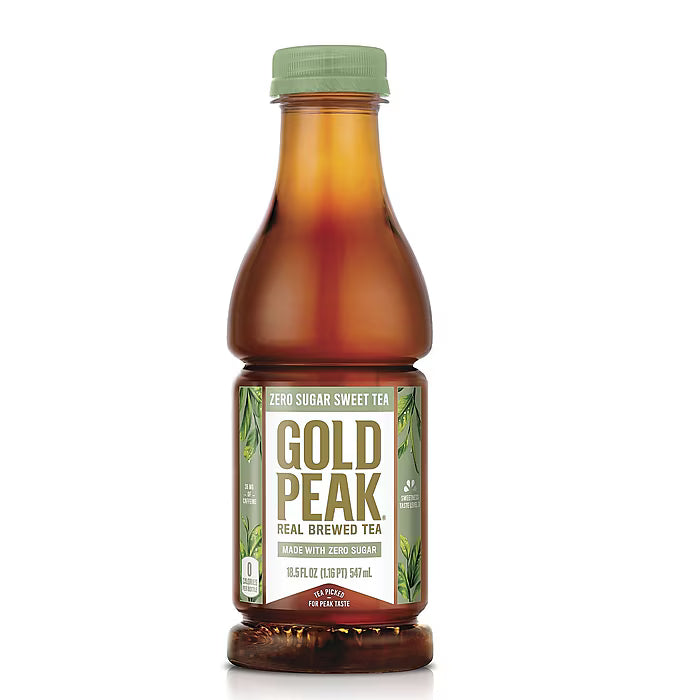 Gold Peak ZERO SUGER, 18.5 oz Bottles, 12 Pack