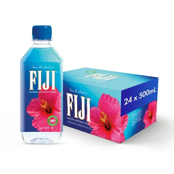FIJI Water 500 ml / 16.9 oz (Pack of 24)