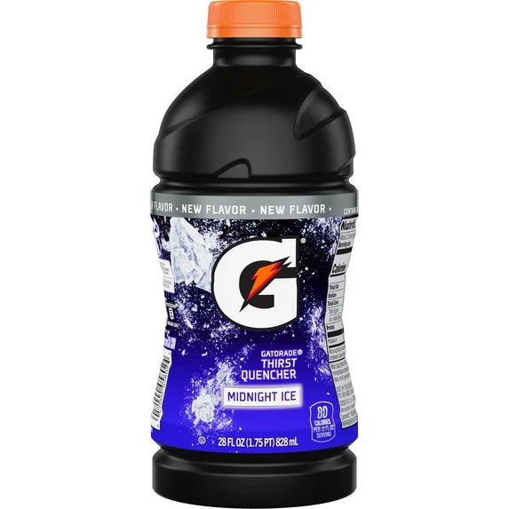Gatorade 28 oz Midnight Ice 1 x 15