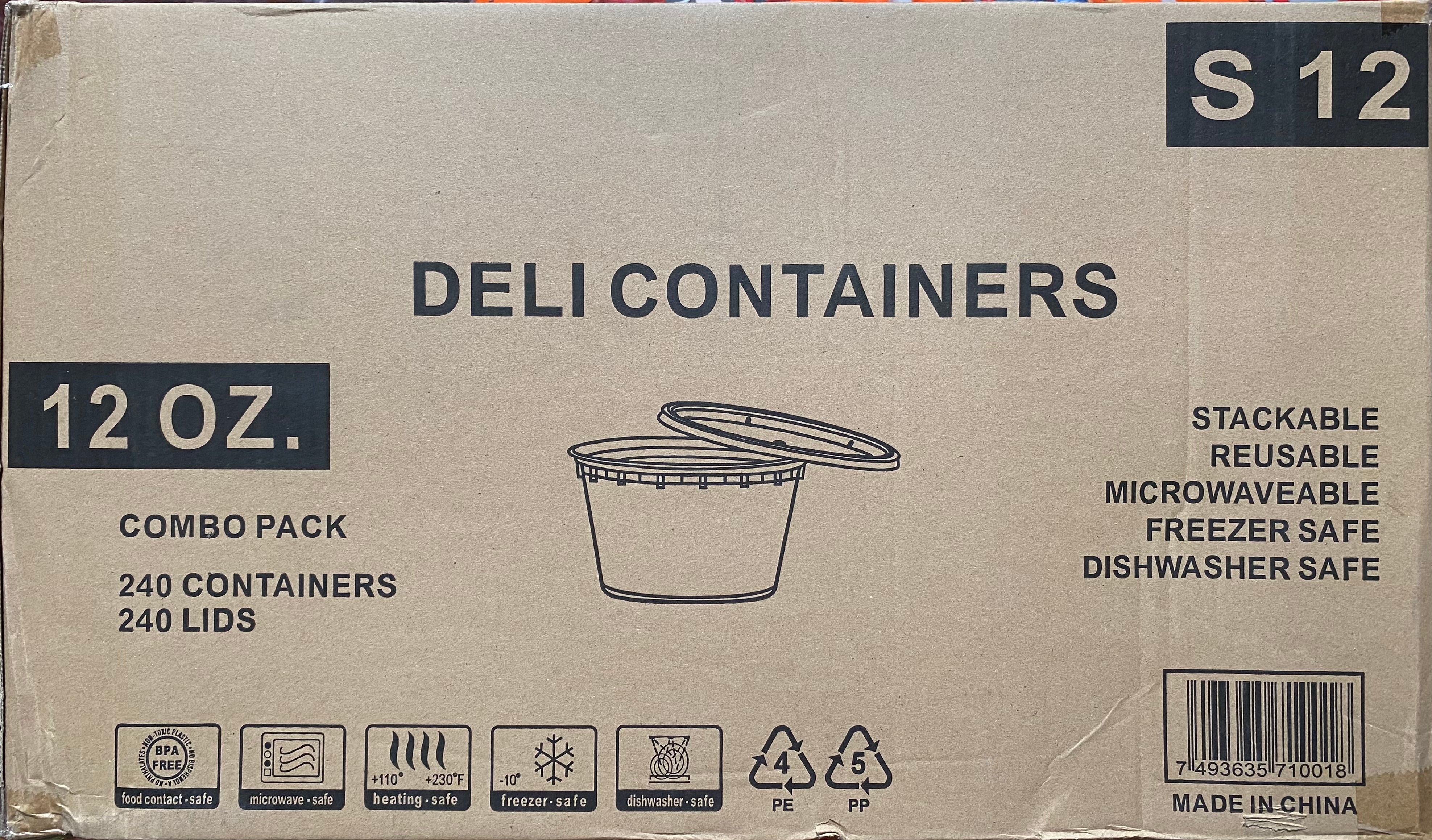 Container Deli Clear 12 oz Combo Soup