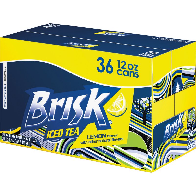 Cans Brisk Iced tea Lemon 1 x 36