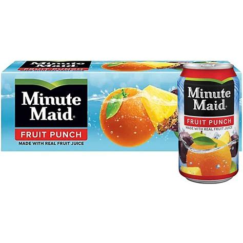 Minute Maid fruit punch 12 OZ cans new