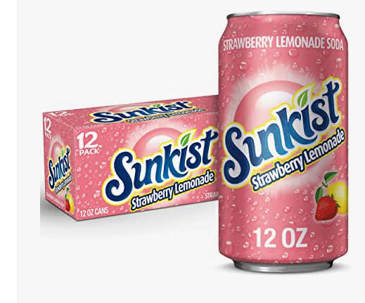 Cans strawberry lemonade12/12oz