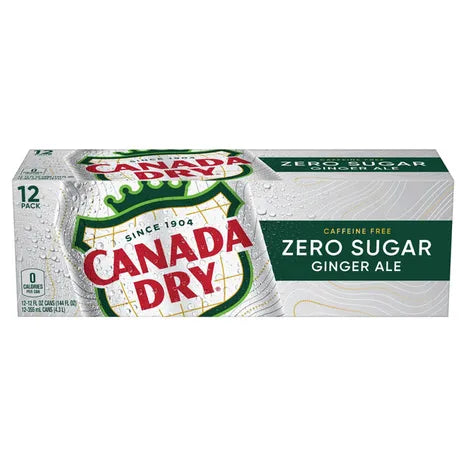 CANADA DRY GINGRIL ZERO SUGER 12 OZ *2