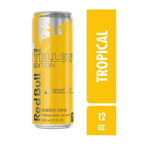 Red Bull tropical yellow - 8oz