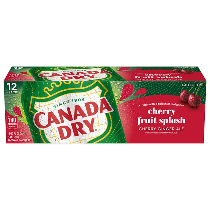 Canada dry fruit splash 12pack can