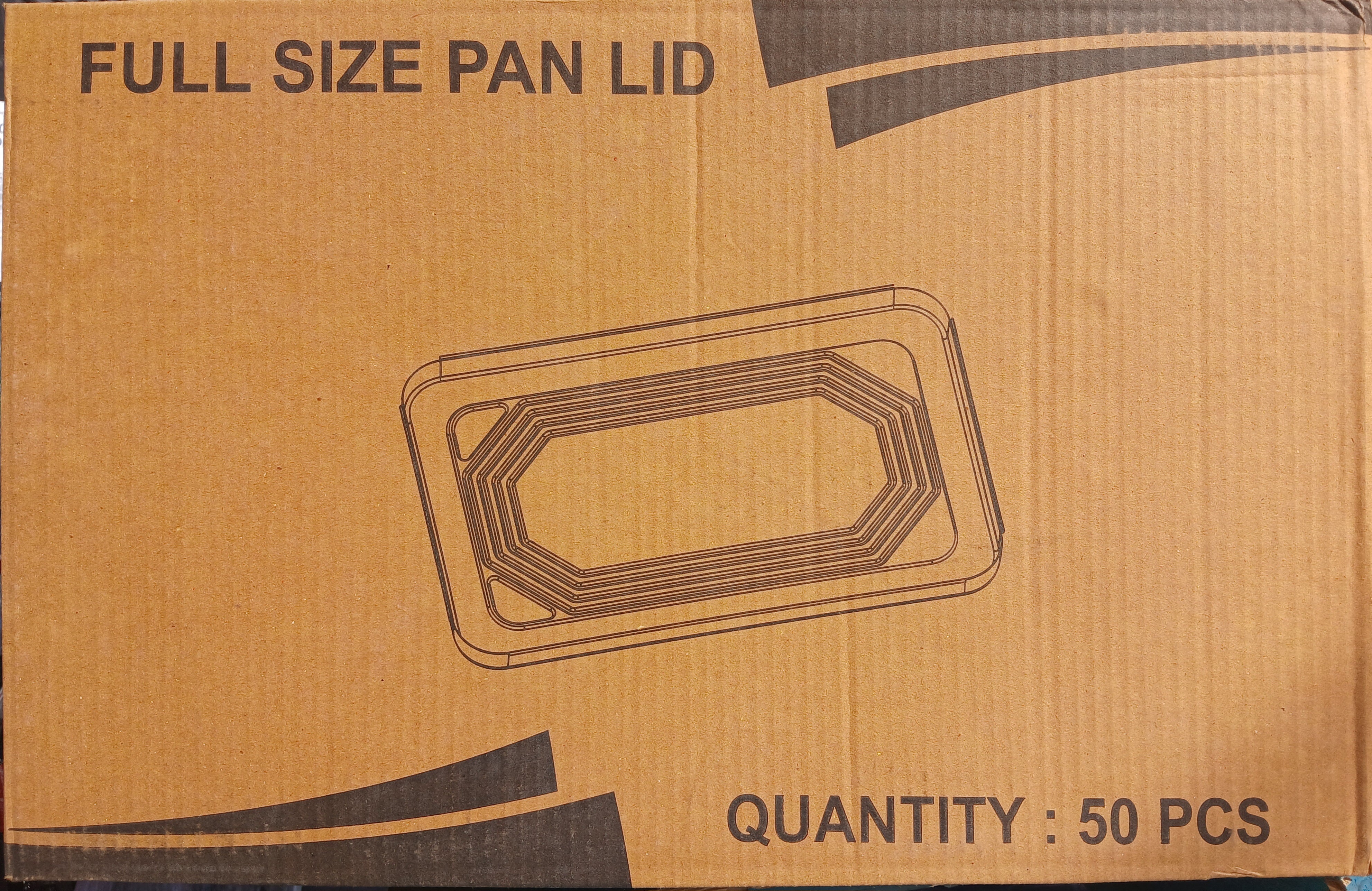 Aluminum Full - Size Pan Lids (50 ct):