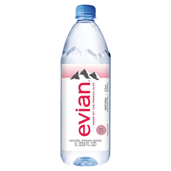 Evian bottles 1L 12pack