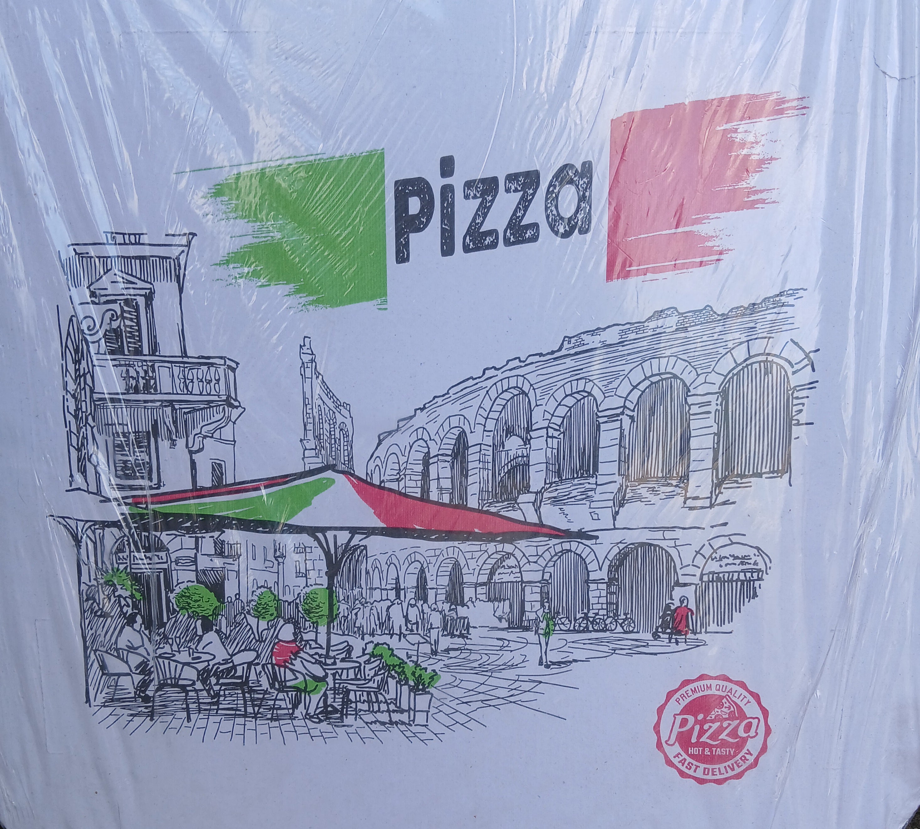 18" pizza box 50ct white