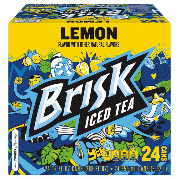 Cans Brisk Iced Tea Lemon 1 x 24