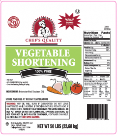 Chef's Quality - All Purpose Vegetable Shortening - 50 Lbs