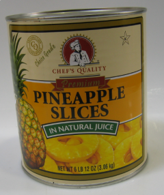 Pineapples sliced